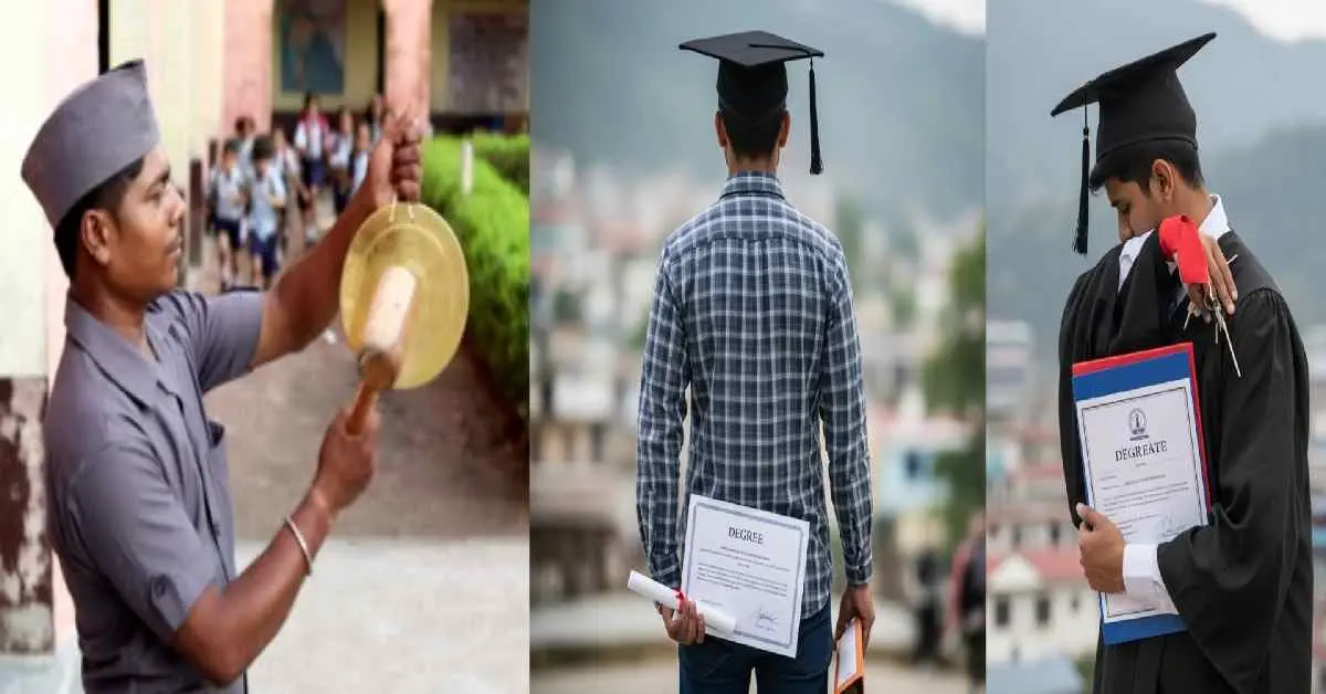 Uttarakhand fourth class bharti 2026: due to unemployment graduate youth shown 8th class for school peon job latest news today