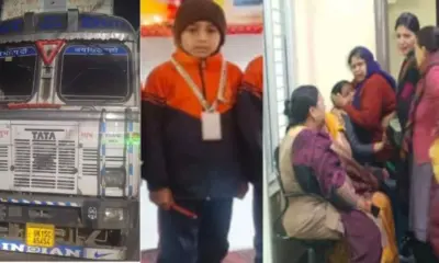 Uttarakhand kotdwar Pauri accident news today: 7 years old child abhinandan giri died due to truck in dugadda highway.