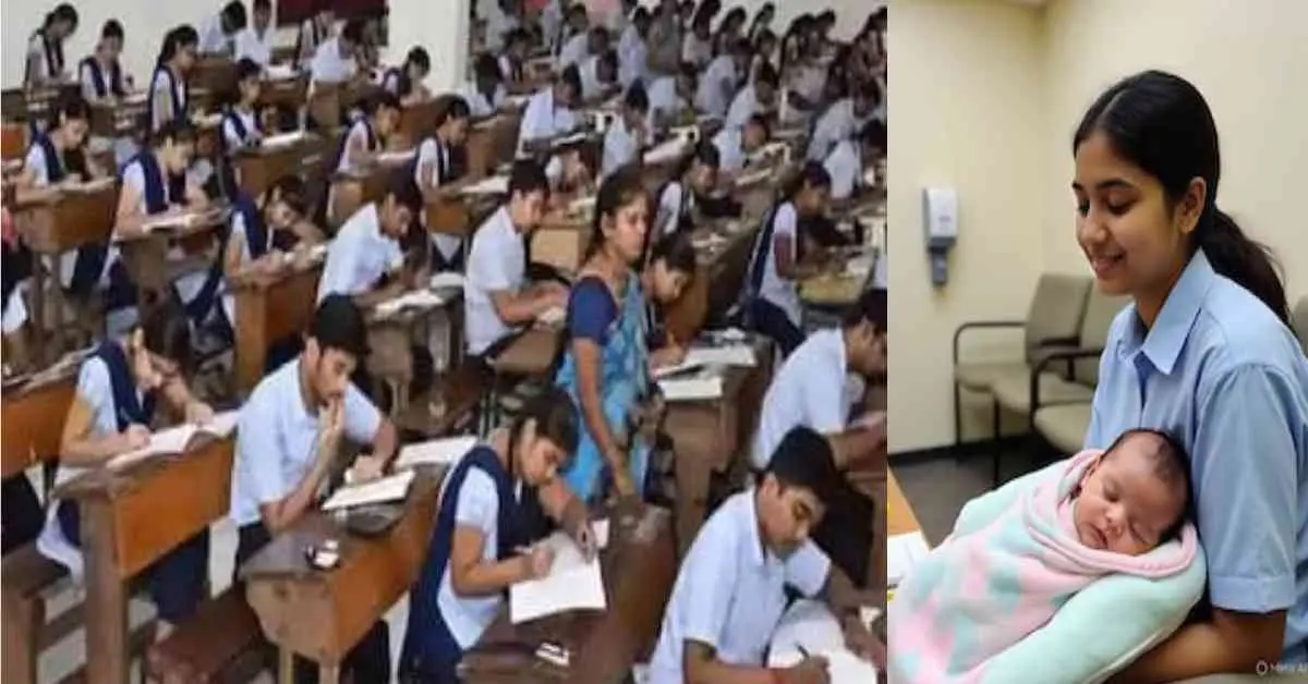 Board exam 2026 news: during paper pregnant girl birth child in school toilet madhya pradesh viral breaking update