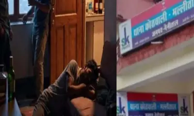 Nainital news today: A young man entered a homestay to steal, saw a bottle, drank it and rolled over there