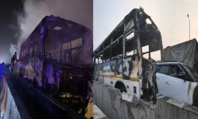 Uttarakhand roadways fire: in dehradun haridwar highway road accident 2 died today.