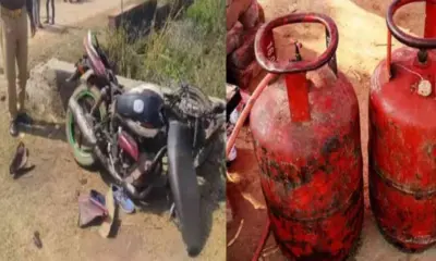 Gas cylinder accident: Uncle and nephew died while going to their village to get a cylinder after gas ran out in Noida