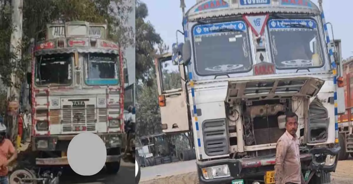 Uttarakhand haldwani accident news today: anil Rautela finence company employee of nainital died by dumper road.