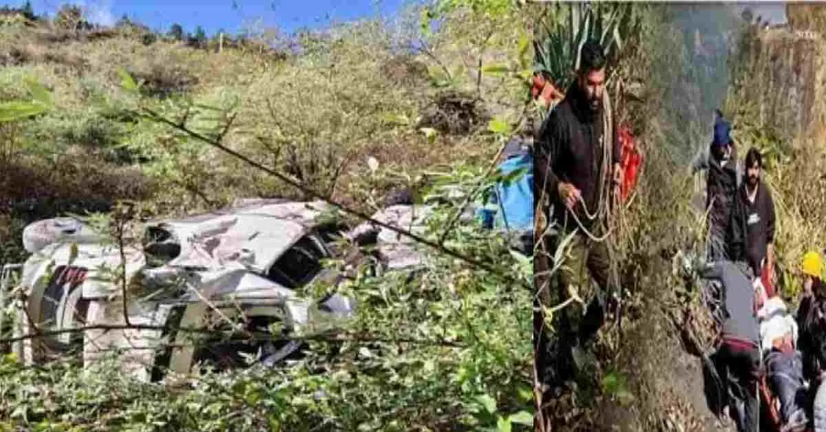 Nainital car Accident today: fell into ditch gaithiya road almora going jageshwar 2 died uttarakhand breaking news live