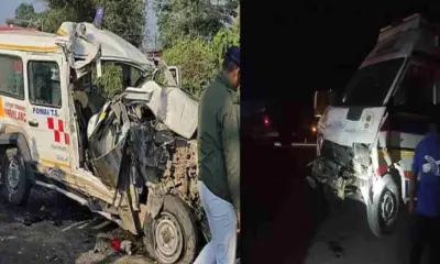Ambulance accident Assam: Ambulance carrying a patient to hospital collides with truck, killing 6 people.
