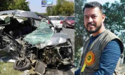 Haldwani News Today: The car of a family going to Braj Darshan Mathura accident, husband Pradeep Mer died uttarakhand live