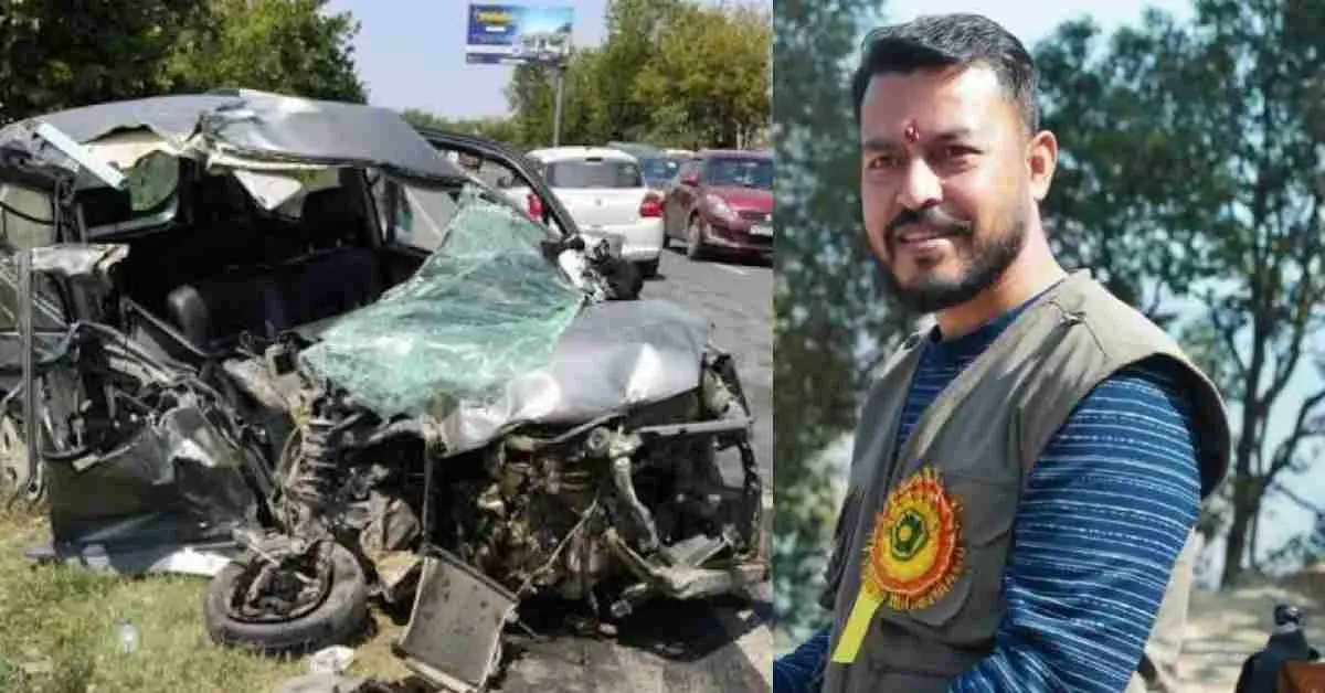 Haldwani News Today: The car of a family going to Braj Darshan Mathura accident, husband Pradeep Mer died uttarakhand live