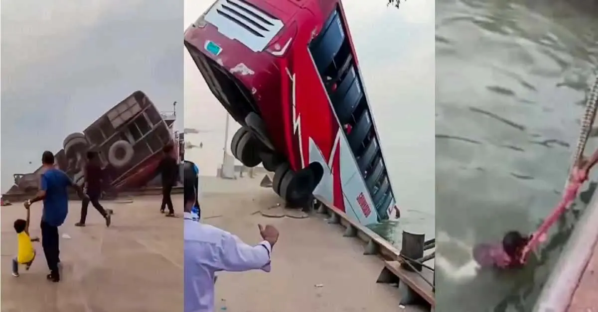 Bus accident Padma River: passenger Bus falls into Padma River in Bangladesh, 23 died so far, many are missing