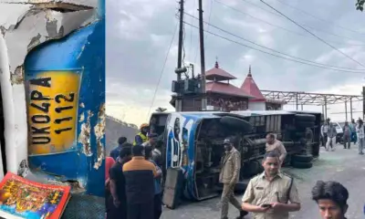 Nainital kemu bus accident: overturned into jyolikot bhowali road khupi going haldwani to gangolihat one died: