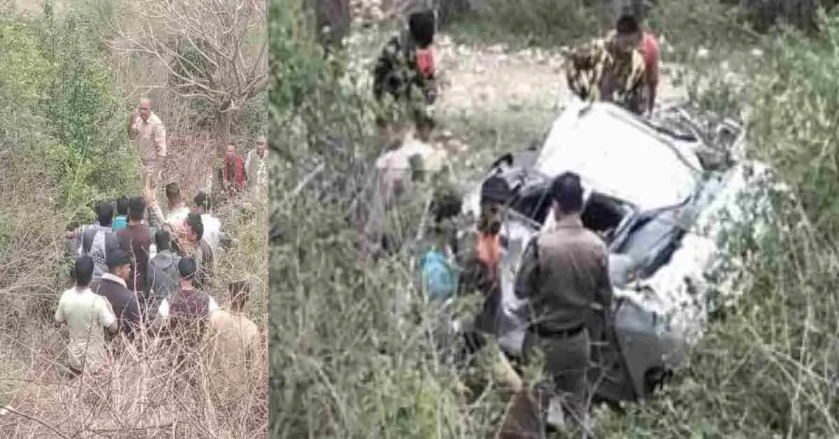Uttarakhand Uttarkashi car Accident today: driver vishan Singh died fell into ditch in naugaon purola road.