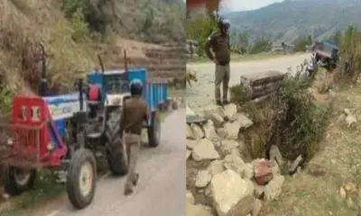 Almora road accident today: Deghat tractor trolley overturned, two youths darshan Chandan Singh from the chintoli village: