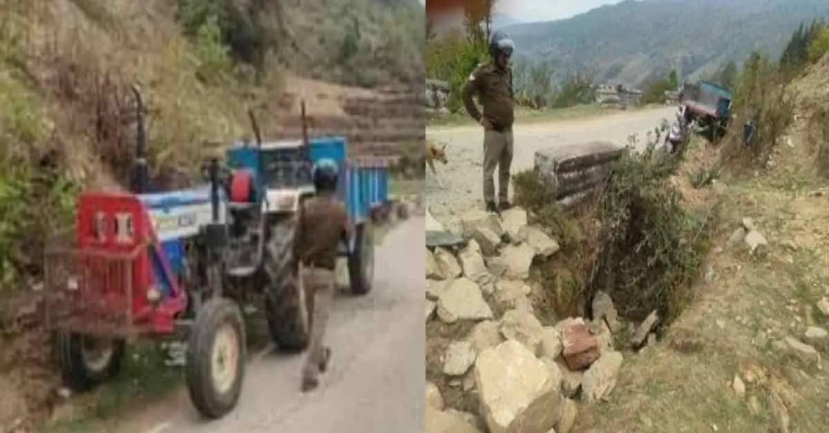 Almora road accident today: Deghat tractor trolley overturned, two youths darshan Chandan Singh from the chintoli village: