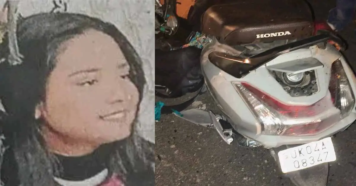 Nanakmatta scooty accident today: Monica Sagar from Haldwani, returning from Purnagiri, died 2 injured khatima road