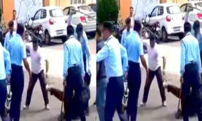 Dehradun news today: young man brutally beaten by guards of private institution in Jolly Grant video viral uttarakhand breaking live
