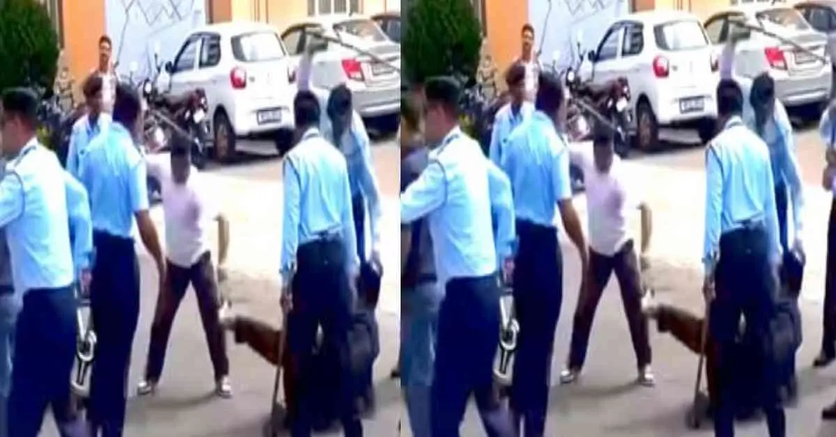 Dehradun news today: young man brutally beaten by guards of private institution in Jolly Grant video viral uttarakhand breaking live