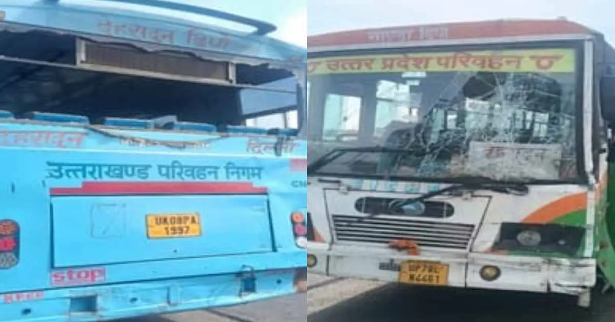 Uttarakhand roadways accident today: UP buses hits near Meerut Modipuram Metro station on Delhi Dehradun highway
