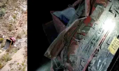 Tehri Road Accident today: Dumper Falls into Gorge Near Kyari Village lambgaon, Two Dead After Brake Failure