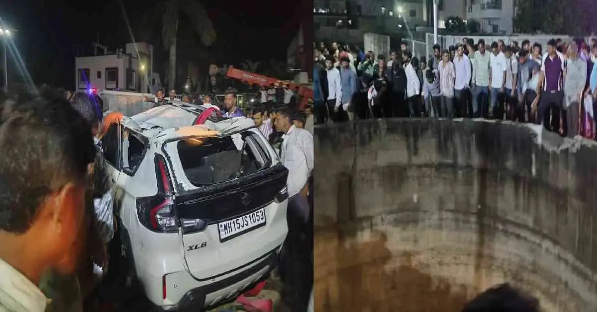 Nashik car accident today: Car falls into well, 9 people of the same family died including 6 children Maharashtra breaking news: