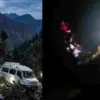 kullu News Himachal pradesh mandi area traveller fall in ditch