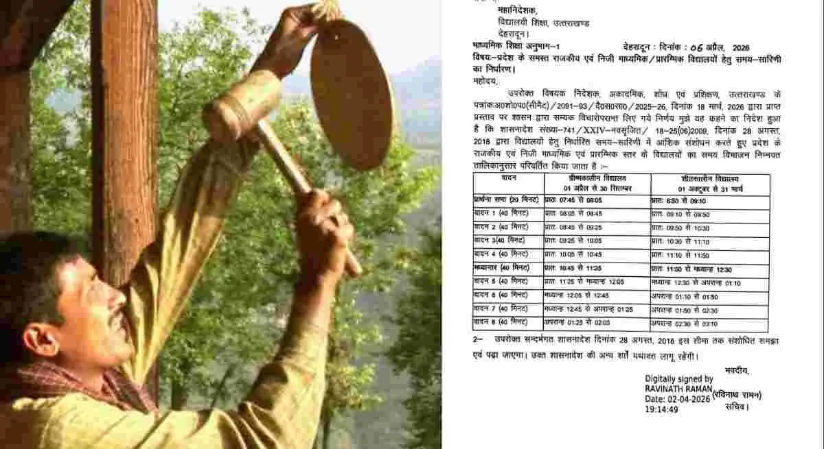 Uttarakhand school time table: new timings winter summer breaking news today latest update