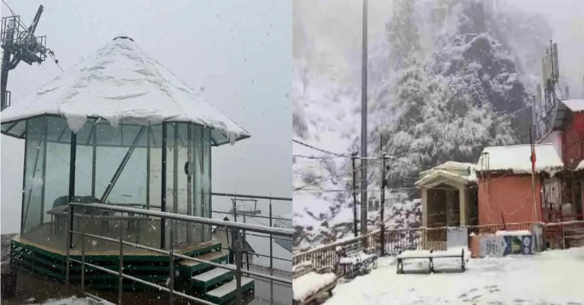 Uttarakhand snowfall 2026: weather alert snow fall cold wave mausam update barish in April latest news live coverage