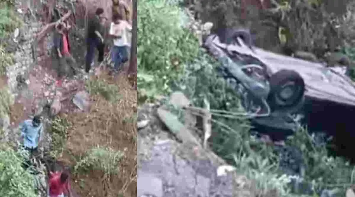 Uttarakhand breaking news: Nainital car accident today bhowali Nainiband kainchi dham area