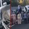 Delhi dehradun expressway news: delhi dehradun expressway car accident economic corridor 5 vehicles today.