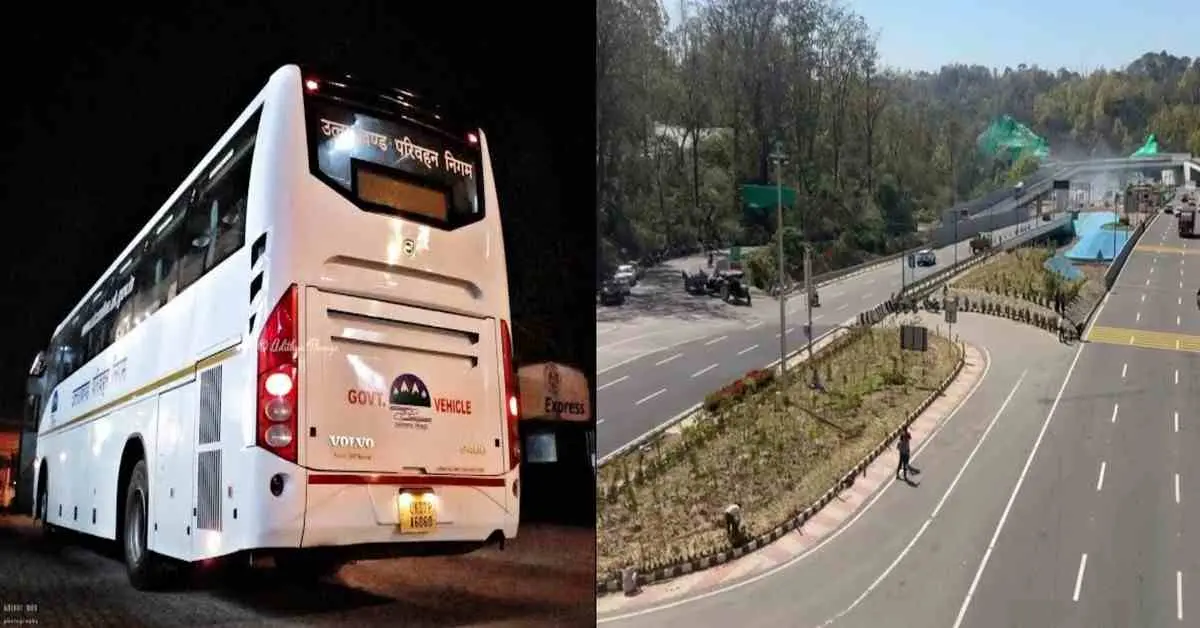 Delhi Dehradun expressway uttarakhand roadways: valve AC bus timing fixed, fare will change latest breaking news today