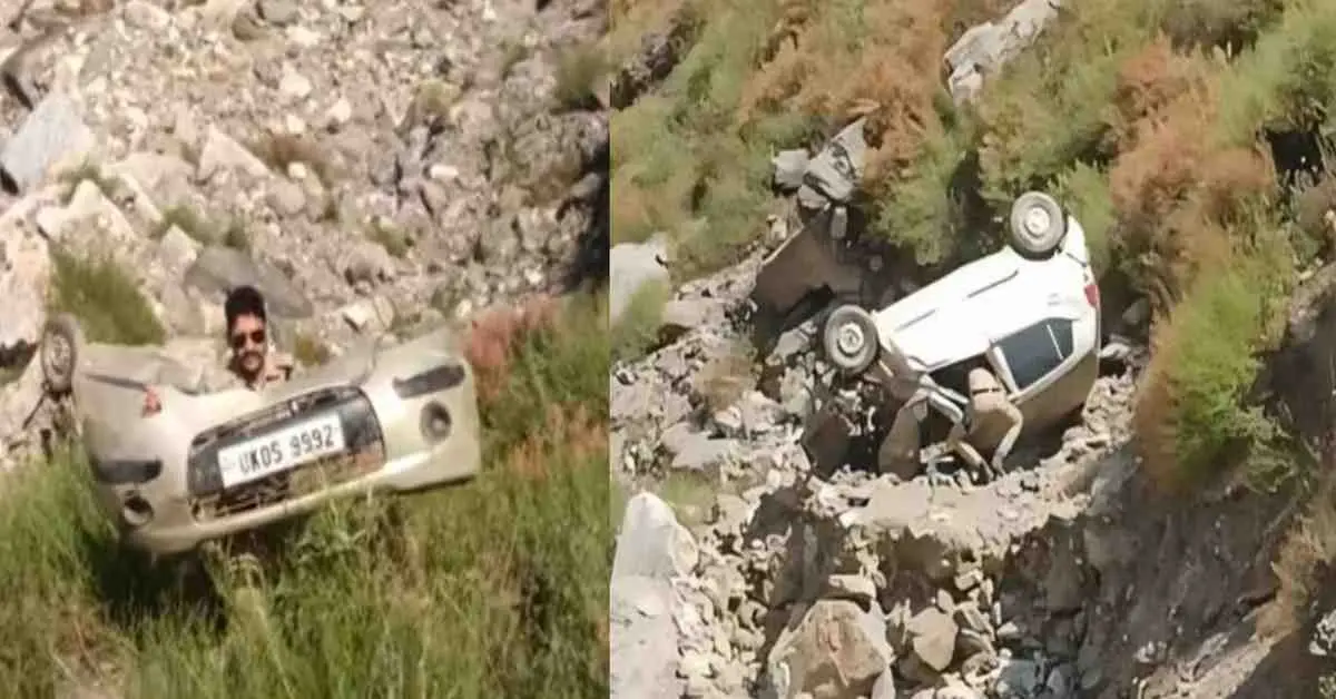 Dharchula Pithoragarh Accident today: car fell into ditch driver kamal ram died on the spot road News.