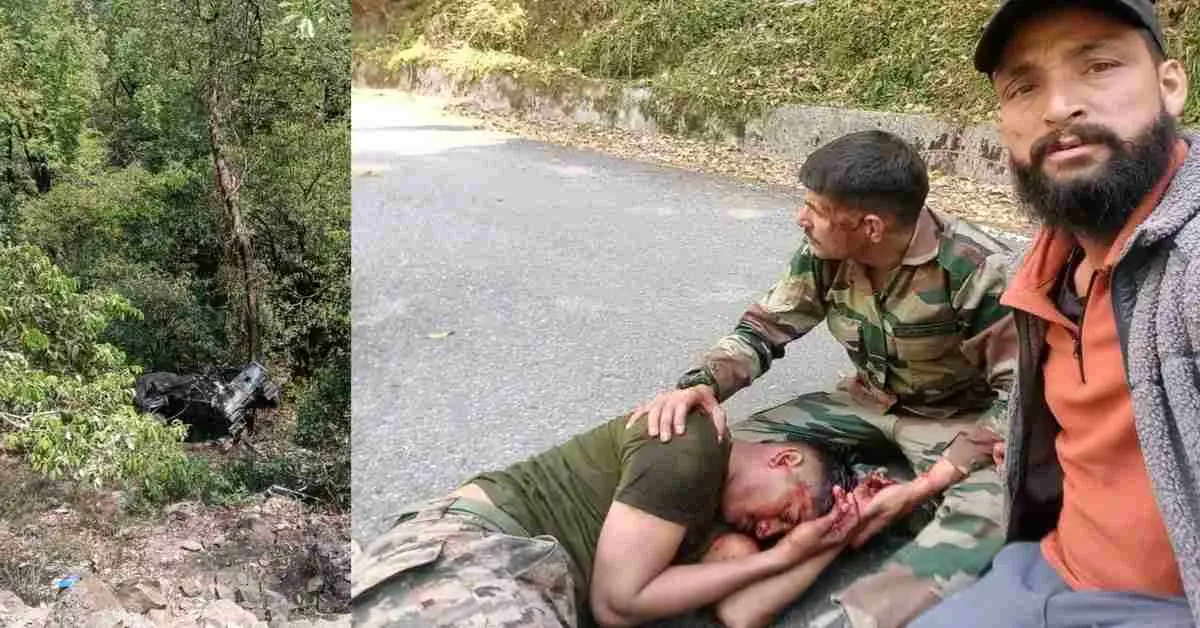 Chamoli army accident today: army vehicle fell into ditch in chopta gopeshwar road injured agniveer airlift uttarakhand big breaking news