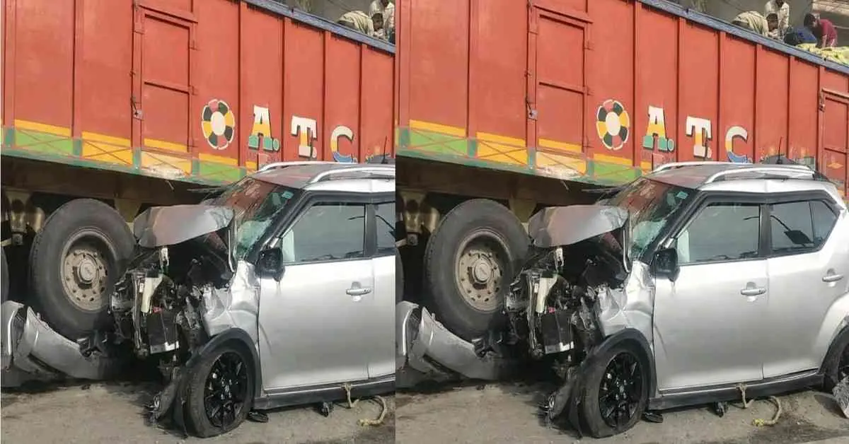 Dehradun accident news today: Uncontrolled truck hits car in Mohabbewala highway road uttarakhand breaking live