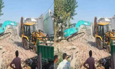Rudrapur buldozer news today: gularbhoj dineshpur demolishes illegal shrines majar udham Singh Nagar Uttarakhand breaking live