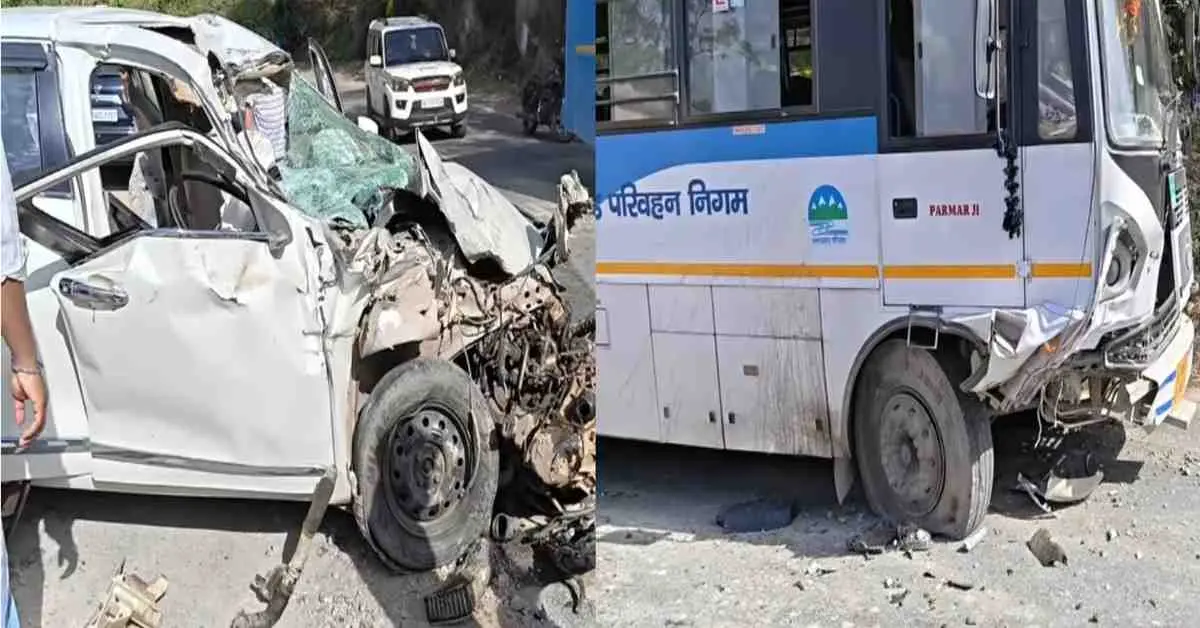 Tehri road Accident news: uttarakhand roadways bus car accident chamba tehri garhwal today