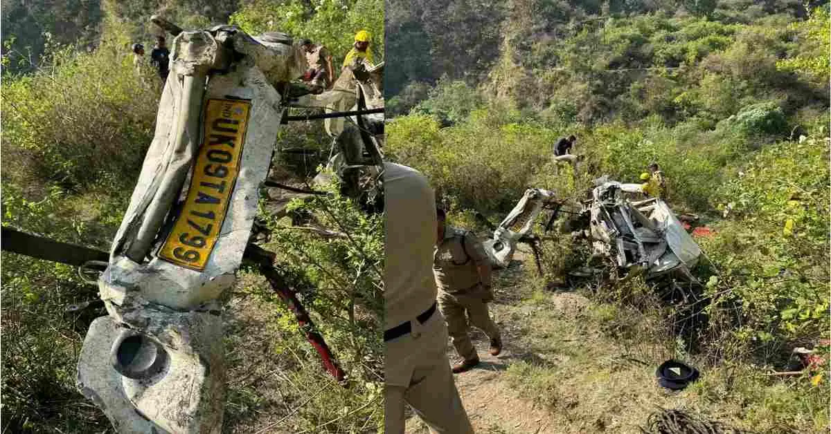 Tehri Max accident today: Max falls into Tehri Chamba road nail, rescue operation underway, several casualties feared uttarakhand breaking road Accident today