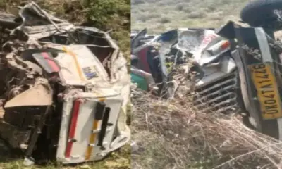 Nainital max accident today: fell into ditch 2 died dudali road dhari accident news nainital accident news today uttarakhand live news update
