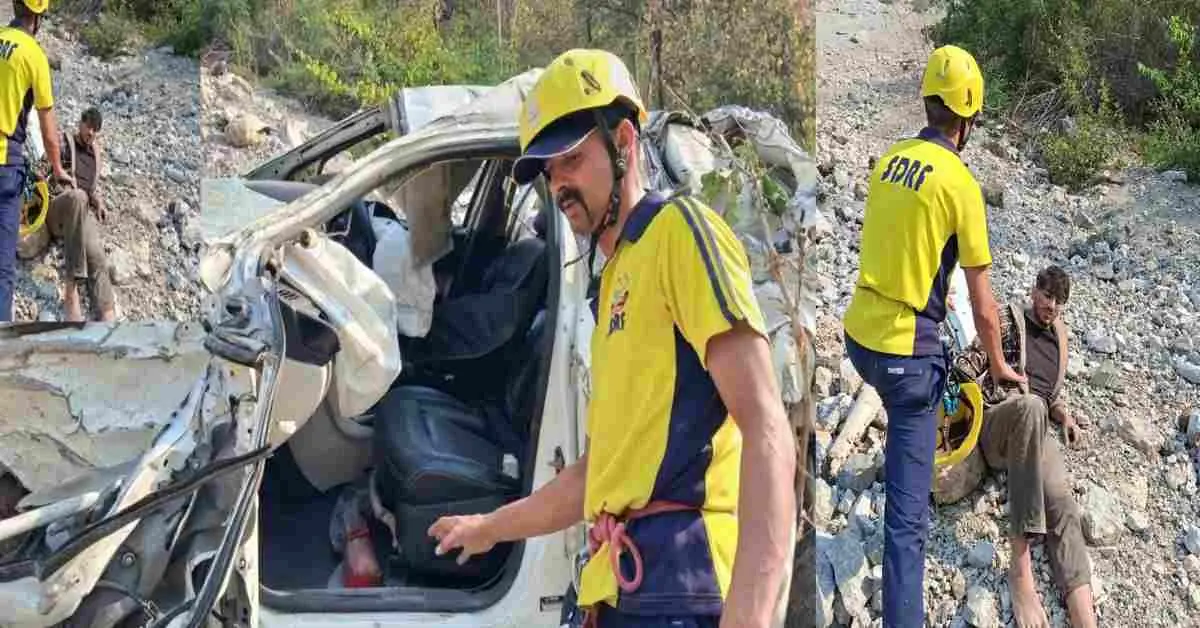 Badrinath highway car Accident: car fell into ditch one missing kedarnath highway uttarakhand breaking news today