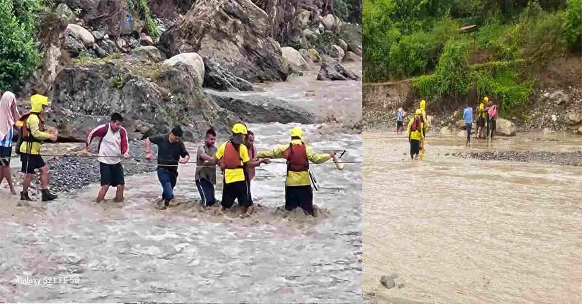 Dehradun weather today: Heavy rain in Dehradun increased the water level of Guchchupani, 7 tourists stranded dehradun breaking news today