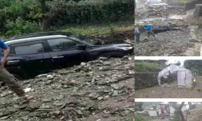Champawat cloud burst today: Cloud burst in Bisradi village barakot, 3 vehicles buried, uttarakhand rain alert.