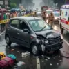 Haridwar car accident today: Drunk car driver hits schoolgirls in laksar road, died breaking news today car accident news live