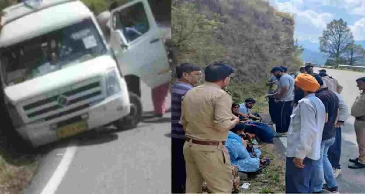 Tehri Breaking News: char Dham tempo traveller accident gangotri route