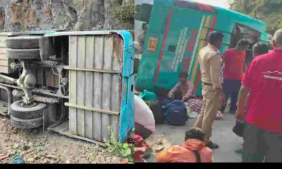 Uttarakhand accident news: Rishikesh-Badrinath Highway, Passenger Bus Overturns shivpuri
