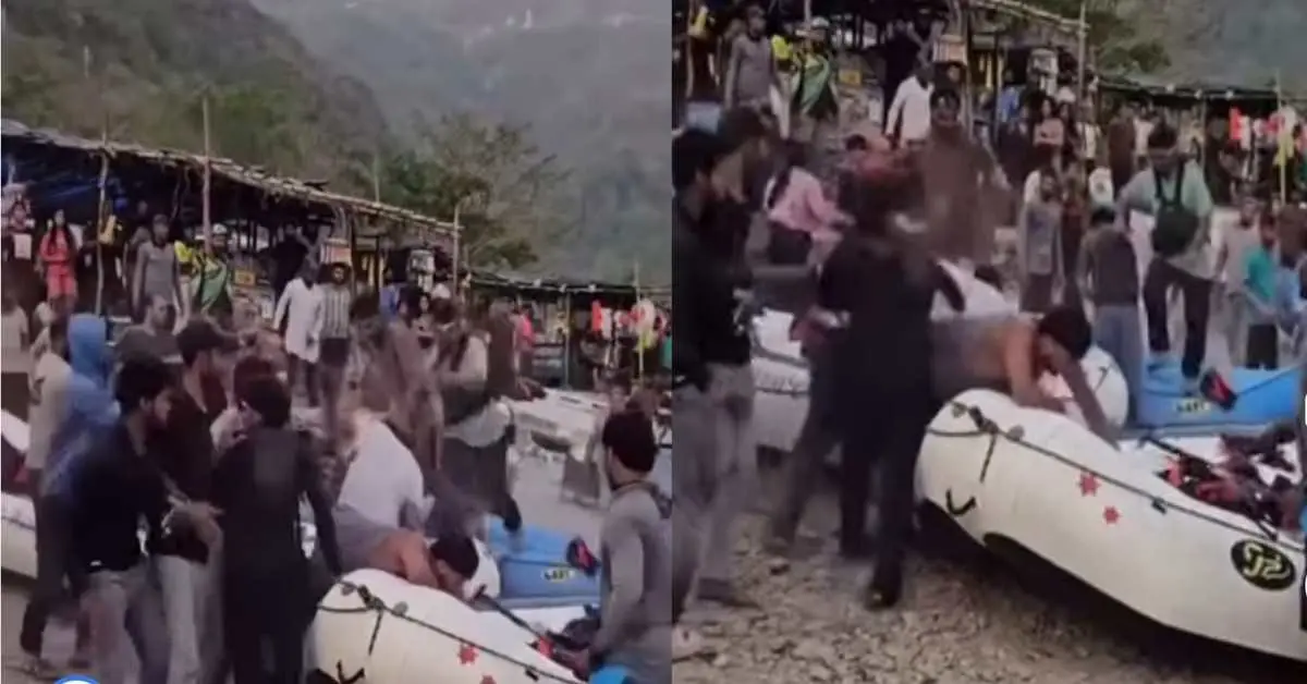 Rishikesh News Today: A fierce fight broke out between a tourist a rafting guide Rishikesh rafting police case uttarakhand breaking news live
