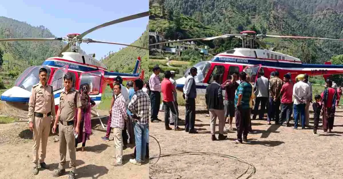 Uttarakhand helicopter emergency landing: badrinath helicopter crash today tehri garhwal breaking news