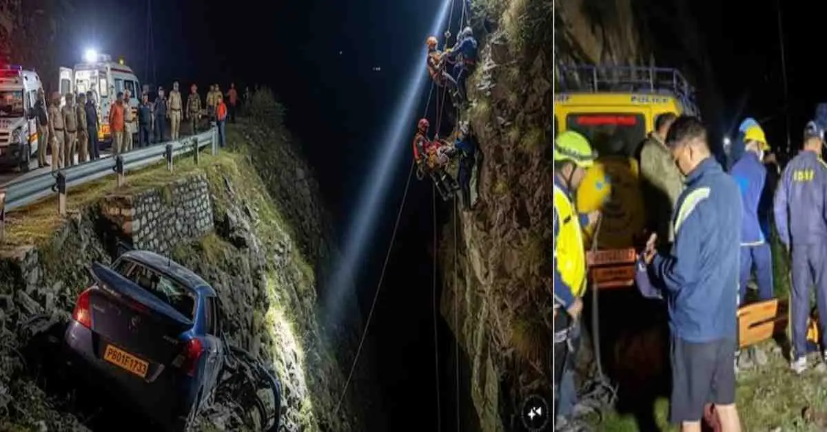 Uttarkashi car accident: Nagpur couple died car falls into ditch in Gangotri highway car Accident news today. Uttarakhand breaking news today