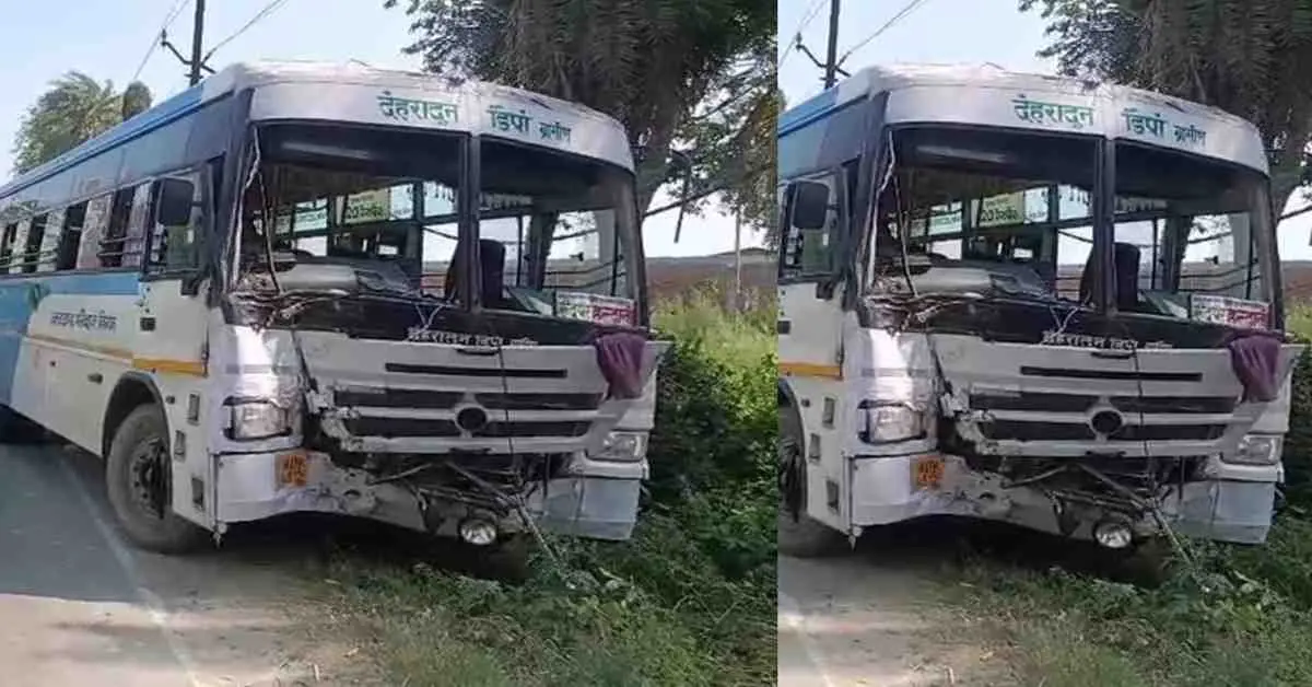 Uttarakhand roadways bus accident: dehradun Delhi roadways bus accident in kashipur udham Singh Nagar today.