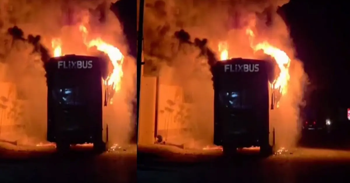 Haridwar bus fire: A bus going to dehradun Delhi Jaipur Bus caught fire haridwar carrying 32 passengers.