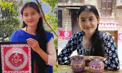 Uttarakhand news: Almora mujholi goluchina Laxmi Parihar Aipan Art Reach Global Markets