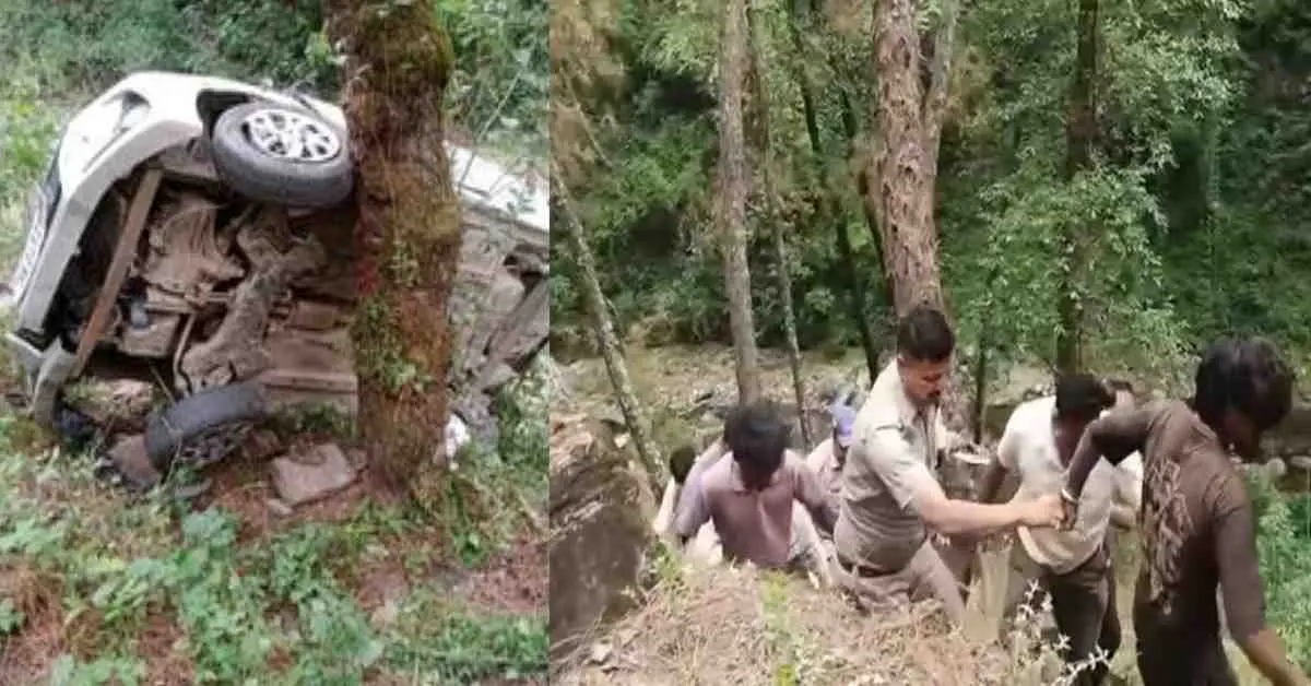 Almora car accident today: car fell into ditch on barechhina seraghat road kundan Singh died on the spot
