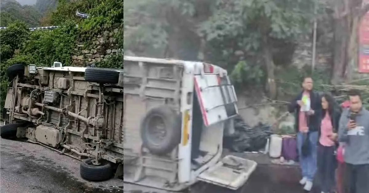 Badrinath highway accident today: Tempo traveller accident on Badrinath highway, one died.