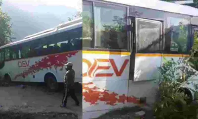 Uttarakhand news: Kedarnath Yatra Bus Accident: 22 Pilgrims Bus Hangs Over ditch in Rudraprayag...